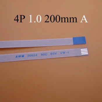 10buc Noi FFC FPC 4pin tv cu cablu flexibil 1.0 mm pas 4 pin înainte Lungime 200mm Latime 5mm Panglică 5p Cablu Flex