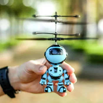 Mână inteligent de Detectare Fly Robot de Jucărie Acțiune Cifre Electric RC Fly Robot Infraroșu Inducție Aeronave de la Distanță Jucărie Copil Cadou de Crăciun