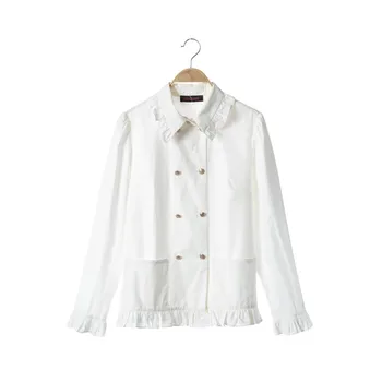 Noi feminin toamna haina jacheta doamnelor petrecere a timpului liber în vrac alb cardigan tricou F0763 pot personalizate de dimensiuni mari