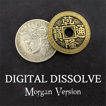 Digital Se Dizolvă (Morgan Versiune) Trucuri Magice Cu Monede Schimba Vizual Magia Magician Aproape Iluzii Pusti De Elemente De Recuzită De Mentalism