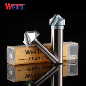 Weitol 1/2 sau 1/4 inch deschide instrumente sculptură lemn canelura de tăiere de carbură de wolfram frezei CNC router biți