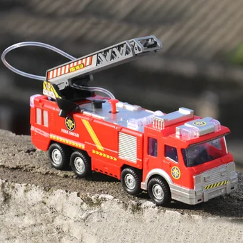 Pulverizare Pistol cu Apa de Jucarie Camion de Pompieri Juguetes Pompierul Sam Foc Camion/Vehicul cu Motor cu Mașina de Muzică Ușoară Jucării Educative pentru Băiatul Copii