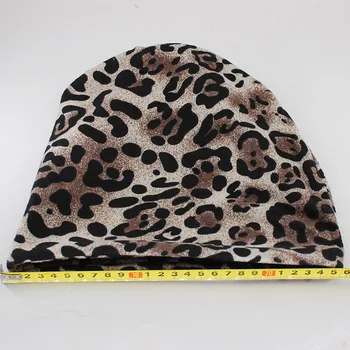 Stil Nou De Primăvară De Toamnă Caldă Femei Căciuli Chelioși De Frumusete De Moda Leopard Două Folosit Fată Pălărie Eșarfă De Dans Hip-Hop Pălărie De Vânzare