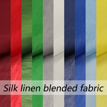 Culori simple lenjerie de mătase țesătură de amestec de țesături naturale,SLN188,SLN189,SLN190,SLN191,SLN192,SLN193,SLN194,SLN195,SLN196,SLN197
