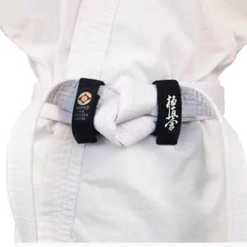 Karate Kyokushin IKO Centura Fix fixare Centura Neagră de Reparare de Înaltă Calitate WKO Shinkyokushin Karate Centura de Reparare Каратэ с фиксатором