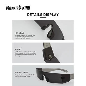 Polarking Design Full-Frame ochelari de Soare Barbati Moda Femei Creativitatea Ochelari de Soare de Colectare Protecție UV400 Ochelari de AK17153