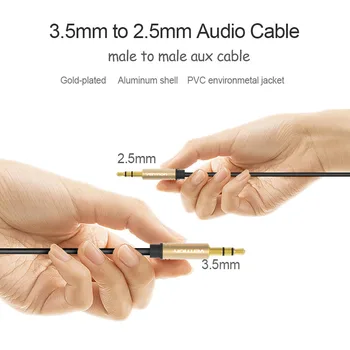 Intervenție Cablu Aux 2.5 mm la 3.5 mm cablu Audio Jack 3.5 la 2.5 sex masculin Cablu Aux Pentru SmartPhone Mașină Difuzor Căști Moible Telefon