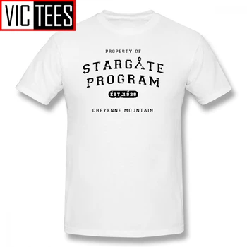Mens Poarta Tricouri Proprietate Din Programul Stargate T-Shirt Graphic Tee Shirt Om De Vară Supradimensionat Tricou Minunat