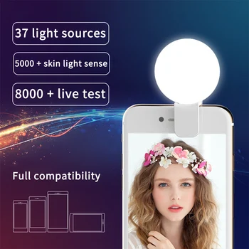 Portabil Selfie Inel de Lumina Pentru Telefon CONDUS Moale Lumină Inel Clip Lampa Fotografie Machiaj Telefon Mobil Lentile pentru iPhone iPad Samsung