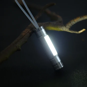 Mini Lanterna LED-uri COB din Aluminiu rezistent la apa, Lumina de Lucru Alimentat de o Baterie AA Potrivit pentru lectură, pentru a Verifica Camping Aventura