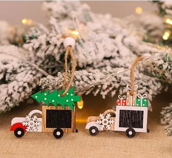 12Pc Decorațiuni pentru Bradul de Crăciun Anul Nou 2021 Ornamente din Lemn Noel-Crăciun Fericit Decoratiuni pentru Casa Xmas Natale, Navidad 2020
