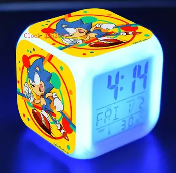 Sonic Ariciul Ceas Deșteptător Jucarii Copii, Electronice De Birou Ceas Relogio De Mesa Piața De Masă Digital
