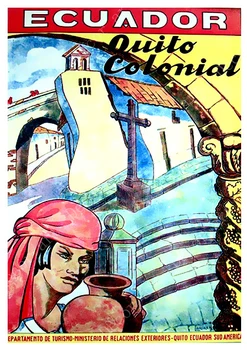 America De Sud, Ecuador Retro Vintage De Călătorie Clasic Panza Picturi Kraft Postere Autocolante De Perete Decor Acasă Cadou De Familie