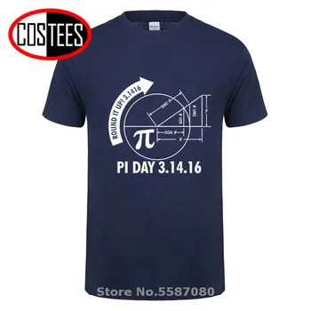 Știința barbati tricou Matematica Grafic Și Pi 2020 vara noi vrac fit t-shirt cu Maneci Scurte O-Neck bumbac Premium de înaltă calitate topuri tee