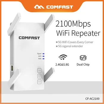 Comfast 2100Mbps Dual Band Wireless Wifi Repeater/Extender 5G Acasă Wifi Gigabit RJ45 Port Router