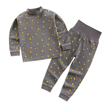 2020 copii pentru Copii Seturi de Pijamale din Bumbac pentru Copii Pijama cu Mâneci Lungi Tricou+Pantaloni Desene animate Haine de Toamna 2 buc Sleepwear Costum de Pijama