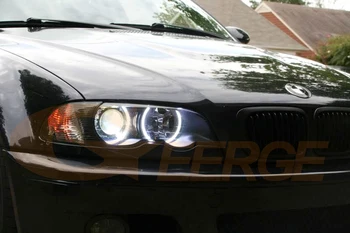 Pentru BMW E46 M3 Coupe Cabrio 2001-2006 Excelent Ultra luminoase SMD LED Angel Eyes halo inele kit Lumina de Zi Accesorii auto