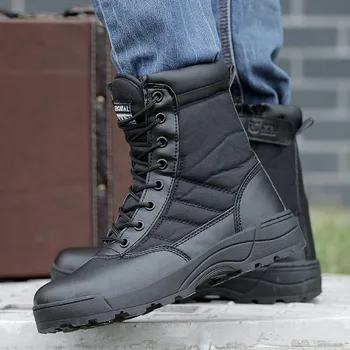 Oamenii Deșert Tactice Militare Cizme de Mens de Muncă Safty Pantofi Armata SWAT Boot Zapatos Glezna Dantela-up Cizme de Luptă 2020 Nou