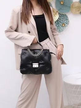 Doamnelor moda saci de bumbac 2020 toamna și iarna nou versiunea coreeană a spațiului de bumbac pentru femei geanta jos portabil sac de mesager