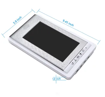 7 inch Ecran LCD Color De 2-Modul Mâini Libere interfon, Video interfon Sonerie Monitor cu Fir,Suport de Monitorizare, Deblocare,Intercom