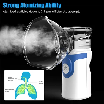 Nebulizator portabil cu Ultrasunete plasă Nebulizator Portabil Inhalator Atomizor pentru copii Adult USB de încărcare Acasă de Îngrijire a Sănătății Nebulizator