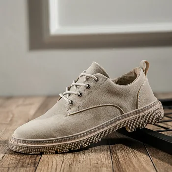 Primavara/Toamna anului 2020 Pantofi Noi din Piele Mens Pantofi Rochie Purta Moda Oxfords Low-top Dantela-up Non-alunecare de Afaceri în aer liber Pantofi pentru Bărbați