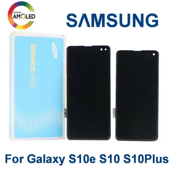 ORIGINAL SUPER AMOLED LCD Pentru SAMSUNG Galaxy S10e G970 S10 Display G973 S10 Plus G975 Ecran Tactil Digitizer Asamblare pixel Mort