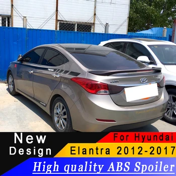 Pentru Hyundai Elantra 2012 până în 2017, cu lumini de frana Mare Spoiler materiale de Înaltă calitate ABS Grund sau orice culoare aripa Spate spoiler