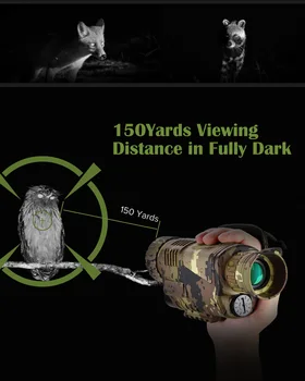 Digitală în infraroșu Viziune de Noapte Monocular Binoclu 16G IR Telescop 5x8 Optica Domeniul Foto-Video de Înregistrare de Vânătoare Camera Dispozitivului