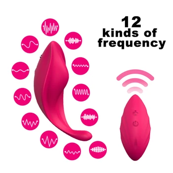 12 Viteza de Vibrație Portabil Fluture Chilotei de Control de la Distanță aparatul de Masaj pentru Adulți de sex Feminin Jucării,Multi-Funcțional de Frumusete Dispozitive