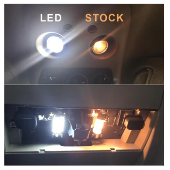 10 Becuri Albe LED-uri Auto Hartă Lumina Plafon Interior Kit potrivit Pentru Hyundai Accent 2012-2016 2017 Portbagaj Cargo Lampa plăcuței de Înmatriculare