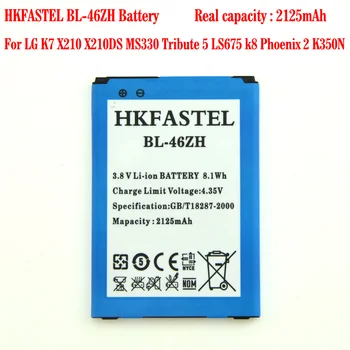 HKFASTEL BL-46ZH telefon Mobil Baterie Pentru LG K7 X210 X210DS MS330 Tribut 5 LS675 k8 Phoenix 2 K350N Baterii de telefon Mobil aluat