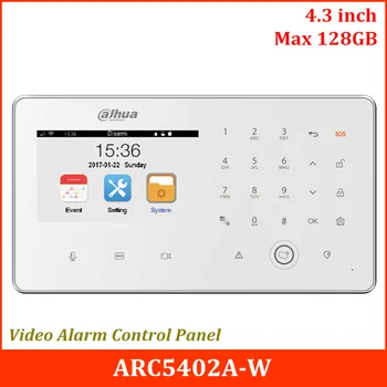 Dahua Video Wireless Panoul de Control Alarma 4.3 inch TFT ecran 480*272 rezoluție Max 128GB card SD DC12V2A ARC5402A-W