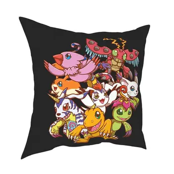 Digimon Adventure Pillowcover Decor Acasă Perne Perne pentru Acasă Poliester Imprimare față-verso Casual