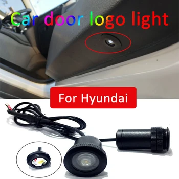 2 buc Led-uri auto ușă de lumină Pentru Hyundai creta i30 accent ix35, Santa Fe solaris tucson 2017 Logo-ul cu Laser Proiector Lumina Accesorii