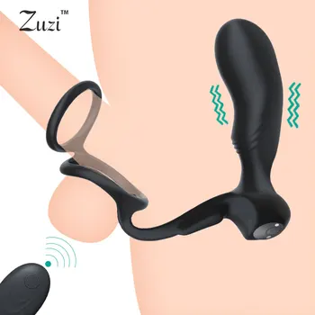 Masculin, Prostata pentru Masaj Vibrator Anal Plug din Silicon rezistent la apa de Prostata Stimulator Butt Plug Anal stimulastor pentru cupluri