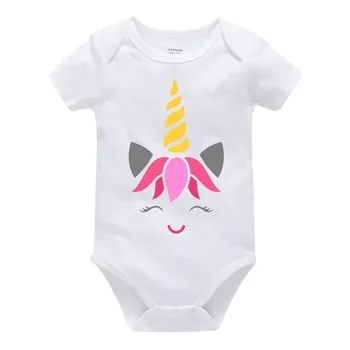 Personalizate Imprimate-O Singură Bucată Costume De Bumbac Nou-Născut Băiat Fată 0-24 Luni Corpul Alb Bebes Blanco Roupa Menina Crăciun Pentru Copii Jumper