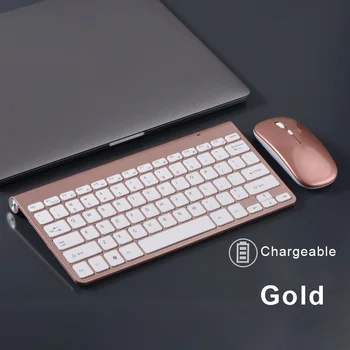 2.4 G Subțire Tastatură fără Fir Și Mouse-ul Mini Multimedia Keyboard Mouse Combo Set Pentru PC Notebook Laptop Tastaturi Desktop