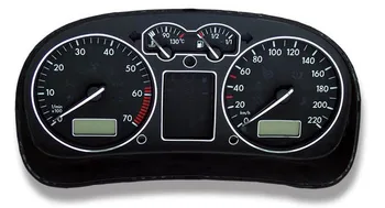 Chrome Vitezometru Indicator cu Cadran Inele Bezel/Garnitura pentru VW Golf 4 MK4 Passat 3B B5 T4 Duba