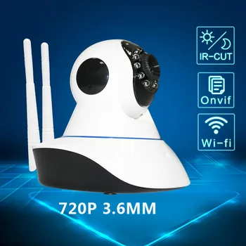 Limita 50pcs stoc 720P P2P acasă de securitate wifi IP PTZ Camere de 1MP două căi audio wireless, Camere IP