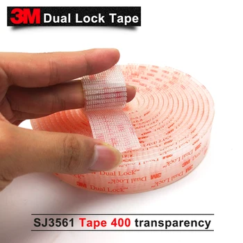 3M Dual Lock SJ3561 Tip 400 Clar Ciuperci Fixare bandă adezivă 25,4 mm x 1m