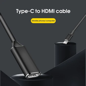 De tip C la Feminin Adaptor HDMI 4K HD TV Cablu Adaptor pentru Samsung Huawei, Xiaomi PC Laptop USB 3.1 HDMI Converter D30