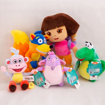 De înaltă calitate Place Aventura Dora Mono Cizme Swiper Jucărie de Pluș Papusa Dora Moale Maimuță de Pluș Și TV Jucărie de Pluș Filme Pentru Copii
