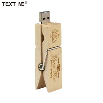 TEXTUL MI Arțar Clip 64GB Flash Drive USB Pen Drive 4GB 8GB 16GB 32GB, USB2.0 Logo-Ul Personalizat U Disc