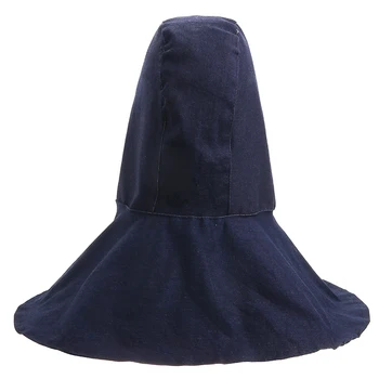 1 buc Albastru Tesatura Denim de Sudare Capota Sudare Capace de Pălării Ignifuge Casca Pălărie de Sudare Protecția Gât pentru Sudare Capac de Siguranță