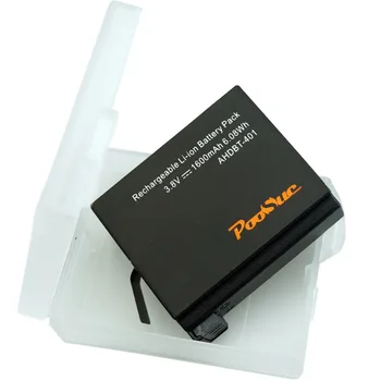 2 buc Baterie AHDBT-401 3.8 V 1600mAh Go Pro Hero 4 baterii și încărcător cu UE, televiziune prin cablu /adaptor auto incarcator pentru GoPro hero 4