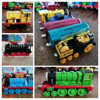 Turnat Sub Presiune, Metal Tren Magnetic Trenuri De Jucărie Rezervor Motor Trackmaster Jucărie Pentru Copii, Copii Mici, Mașină De Cadou De Crăciun