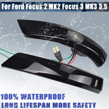 Curge Lumina de Semnalizare cu LED Oglinda Retrovizoare Dinamic Indicator de Semnalizare Pentru Ford Focus 2 MK2 Focus 3 MK3 3.5 Mondeo MK4