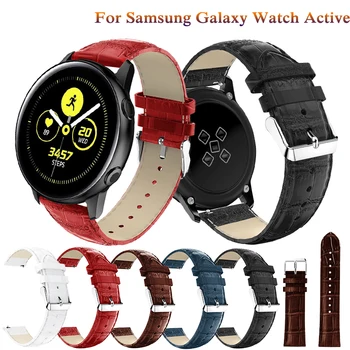 Pentru Samsung Galaxy Watch Active 2 40mm 44mm Active2 Galaxy 42mm Gear S2 Sport din Piele Benzi Curea Bratara fashion benzi