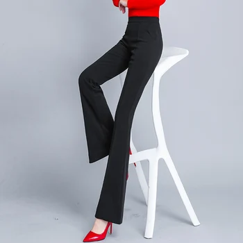 Moda coreeană Elastic Pantaloni de piele de Căprioară Femei Toamna Iarna Elegant Doamnelor Pantaloni cu Talie Înaltă Casual, Clos, Pantaloni pantalon femme